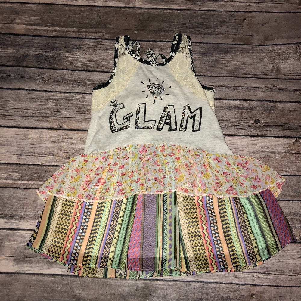 Hannah Banana Glam Printed Dress